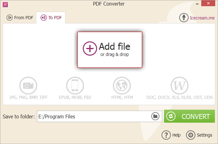 Add files to ebook converter