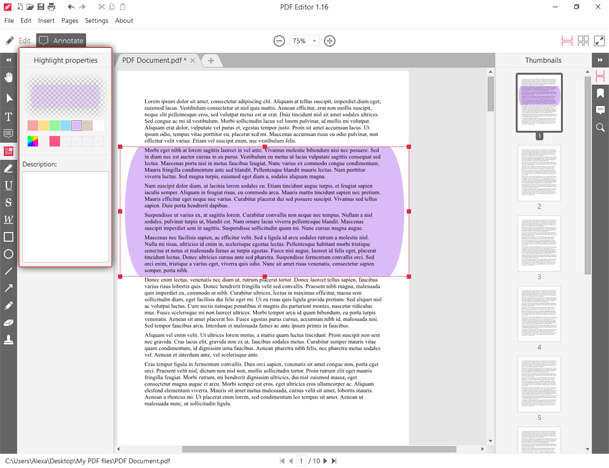 How to highlight a PDF area How to highlight a PDF area