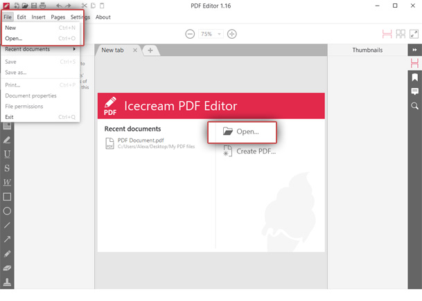 Upload a PDF for highlighting to PDF editor Upload a PDF for highlighting to PDF editor