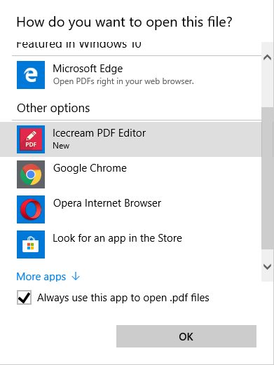 Set program as the default PDF reader and editor Set program as the default app for reading PDF