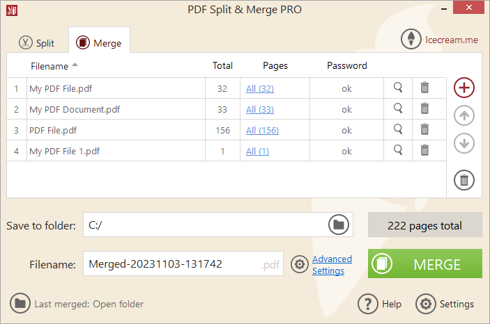 Add and rearrange documents