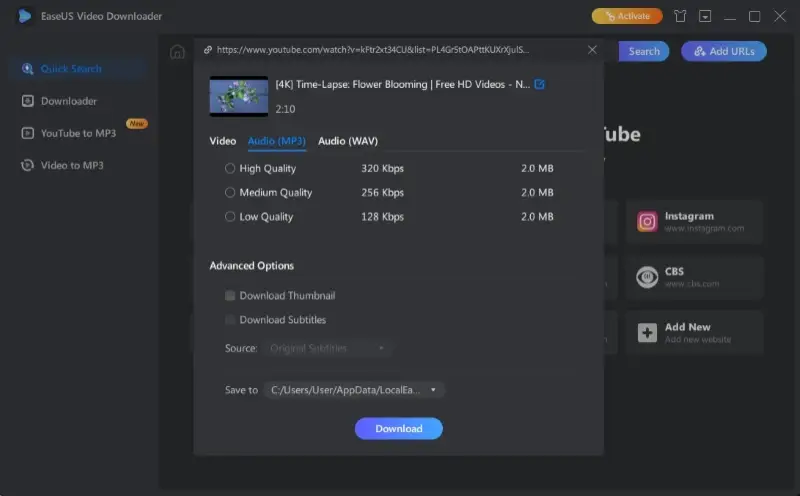 EaseUS Video Downloader EaseUS Video Downloader
